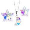 Best quality crystal moon&star beads glass star pendant crystal charms rhinestones for Earring necklace DIY jewelry accessories ► Photo 1/6