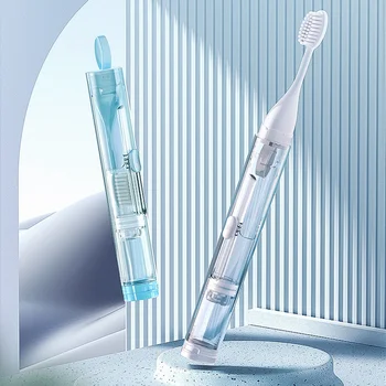 1PC przenośna składana szczoteczka do zębów Travel zestaw szczoteczek do zębów kreatywne narzędzia do czyszczenia zębów mogą pomieścić pastę do zębów tanie i dobre opinie CN (pochodzenie) Jedna jednostka 1 PCS dla dorosłych LHS471