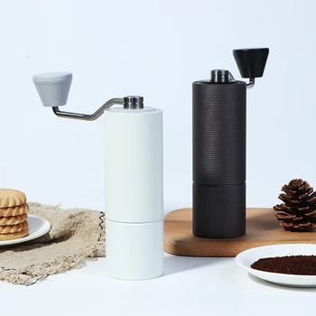 

Manual Coffee Grinder Stainless Burr Grinder Coffee Milling Chestnut Aluminum