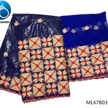 LIULANZHI Базен кружева ткань Африканская кружево ткань Базен Riche Getzner высокое качество ткань платье для женщин 7 ярдов/партия ML47B03