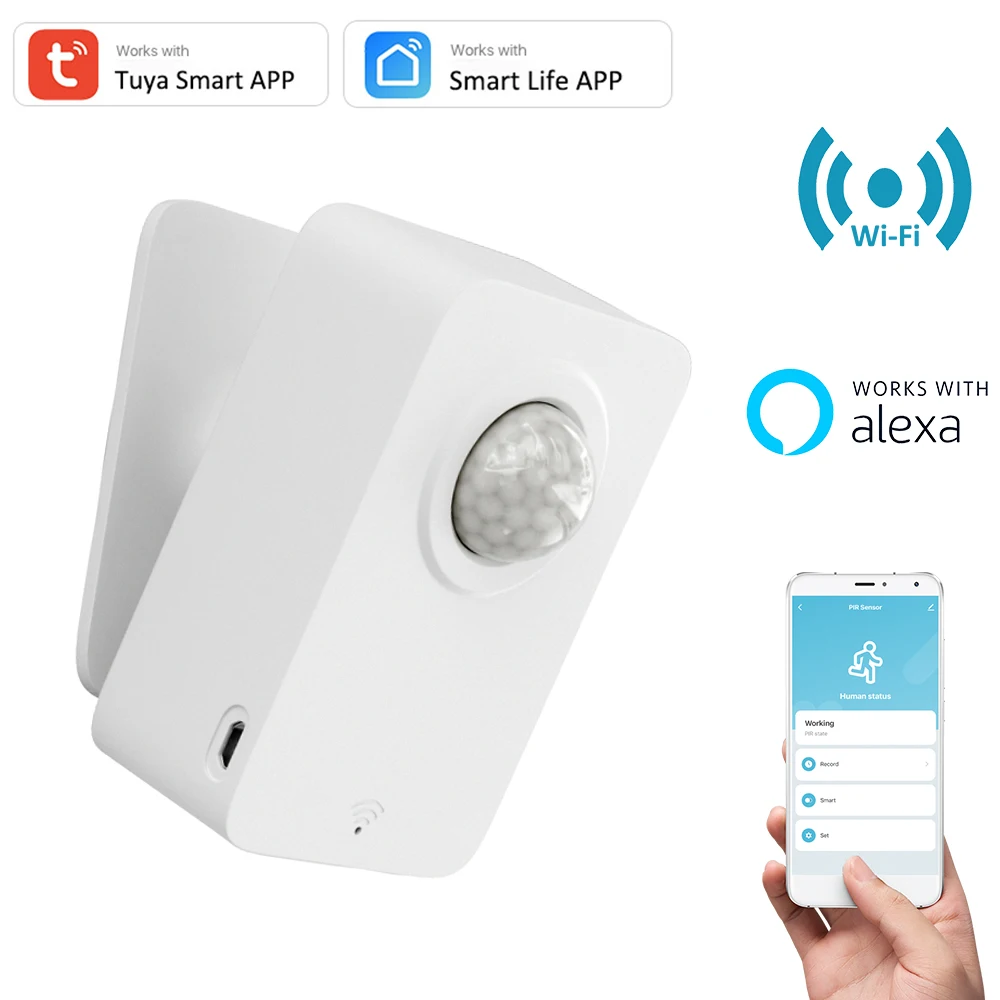 Смарт-датчик движения Tuya с питанием от аккумулятора USB и поддержкой Wi-Fi |