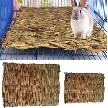 

Rabbit Grass Chew Mat Small Animal Hamster Guinea Pig Cage Bed House Pad