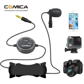 

Comica V03 Lavalier Lapel Microphone Clip-on Omnidirectional Condenser interview Microphone for iPhone Smartphone DSLR Cameras