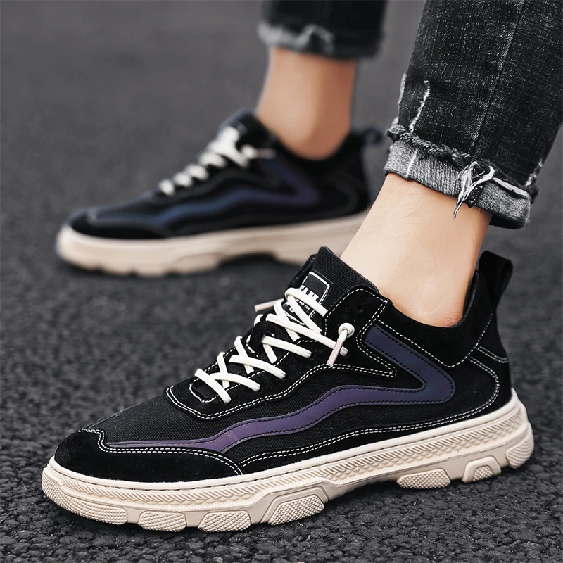 

Casual sneakers breathable men's running shoes fashion Joker blue sneakers football sneakers