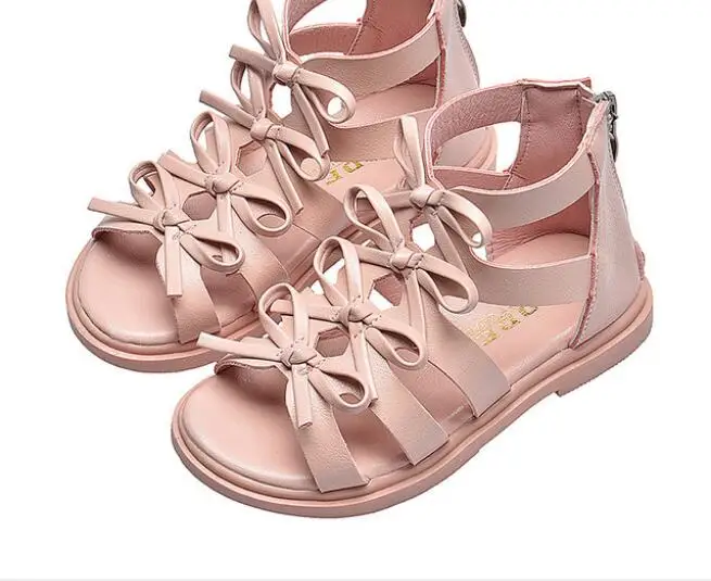 New pink Детская обувь, кожаные сандалии для девочек, детские сандалии для мальчиков, летние сандалии удобные, повседневные, летние, для девочек - Цвет: New pink