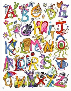 

hh FREE delivery Top Quality cute lovely counted cross stitch kit bothy threads Alphabet Fun letters