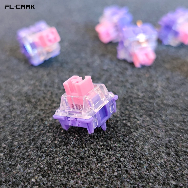 FL·ESPORTS Switch Ice Mint Bauhinia ROSA RGB Mechanical Keyboard DIY gaming computer keyboard