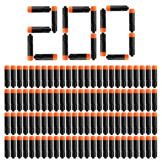 New 200PCS-Dart Black Bullets For Nerf Ultra Refill Pack The