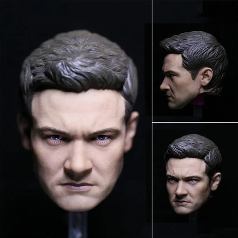 

1/6 Scale Popular Soldier Button Agent Handsome Man Head Sculpture For Fans Collection