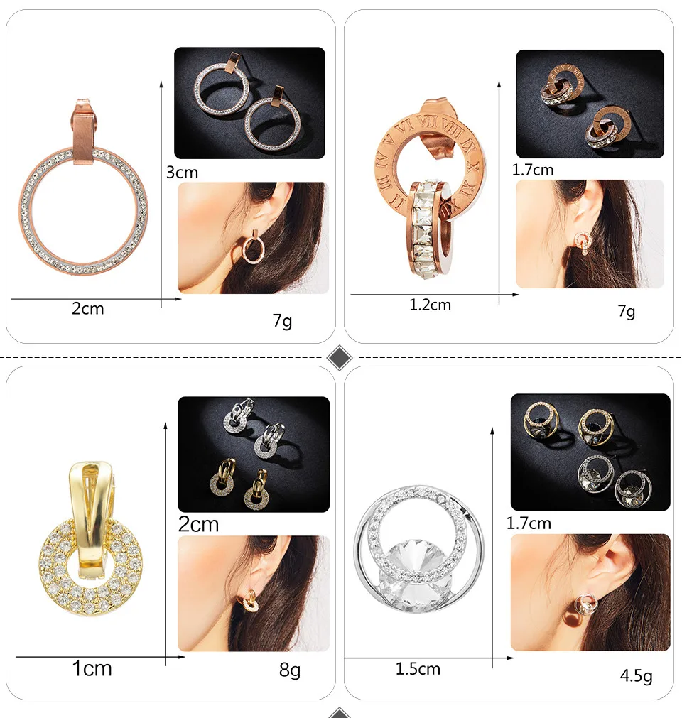 Elegant Metal Ball Silver Gold Color Round Circle Rhinestone Drop Earrings For Women Girl Simple Imitation Pearl Women's Earrings Jewelry Fashion Cubic Dangling Hanging Earring (3)