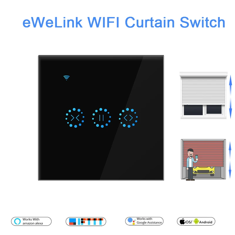 EWeLink ЕС США WiFi занавес штора переключатель для рольставни Электрический