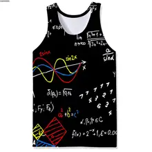 Летний мужской топ без рукавов с геометрическим принтом, повседневный Свободный пуловер, уличная одежда, майка унисекс, топы