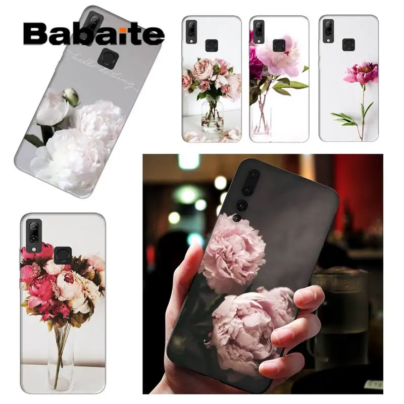 Красивый чехол для телефона Babaite с пионами и цветами Huawei p10 lit p40 lite p30 pro p smart2019 Honor8X