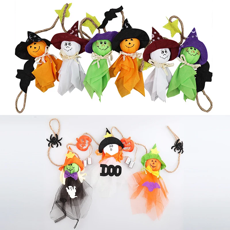 Halloween Hanging Props Ornament Pumpkin Bat Scarecrow Doll For Home Outdoor Party | Дом и сад