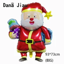 Danajiau, рождественские фольгированные шары для детей, Санта Клаус, Подарочная игрушка, Рождественская елка, снеговик, сделай сам, вечерние шары, украшение для носков