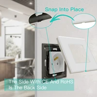 BSEED ฝรั่งเศสมาตรฐานผนังเดี่ยวภาษาฝรั่งเศสคําซ็อกเก็ตปลั๊กไฟคู่สีขาวสีดํา Gloden แผงคริสตัลแก้วคริสตัล 16A 110 V-250 V 4