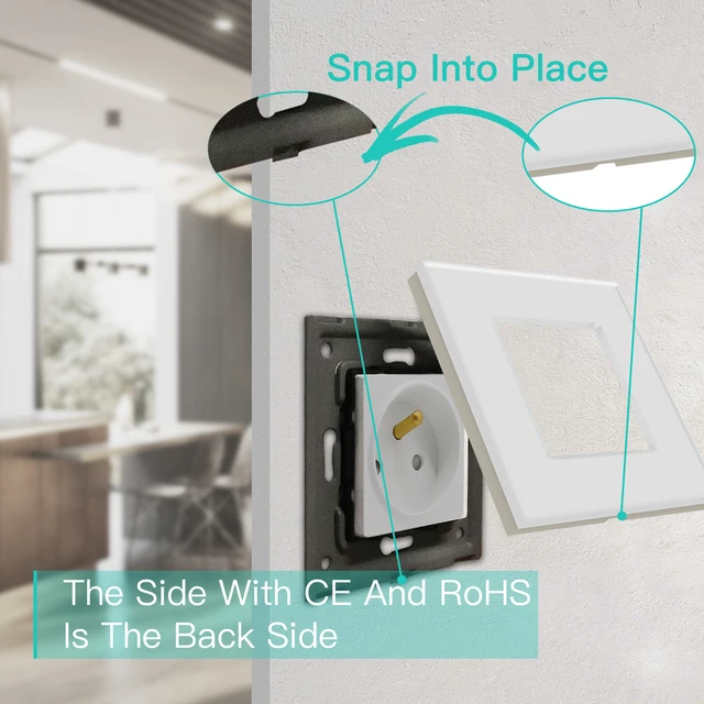 BSEED ฝรั่งเศสมาตรฐานผนังเดี่ยวภาษาฝรั่งเศสคําซ็อกเก็ตปลั๊กไฟคู่สีขาวสีดํา Gloden แผงคริสตัลแก้วคริสตัล 16A 110 V-250 V 4 BSEED ฝรั่งเศสมาตรฐานผนังเดี่ยวภาษาฝรั่งเศสคําซ็อกเก็ตปลั๊กไฟคู่สีขาวสีดํา Gloden แผงคริสตัลแก้วคริสตัล 16A 110 V-250 V 4