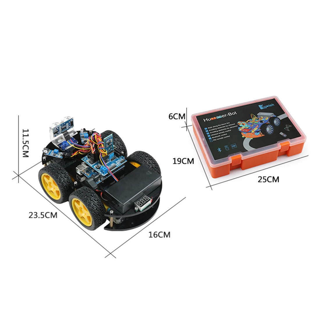 DIY Obstacle Avoidance Smart Programmable Robot Car Educational Learning Kit for BLE for UNO