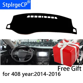 

For Peugeot 408 2014-2017 Right and Left Hand Drive Car Dashboard Covers Mat Shade Cushion Pad Carpets Accessories