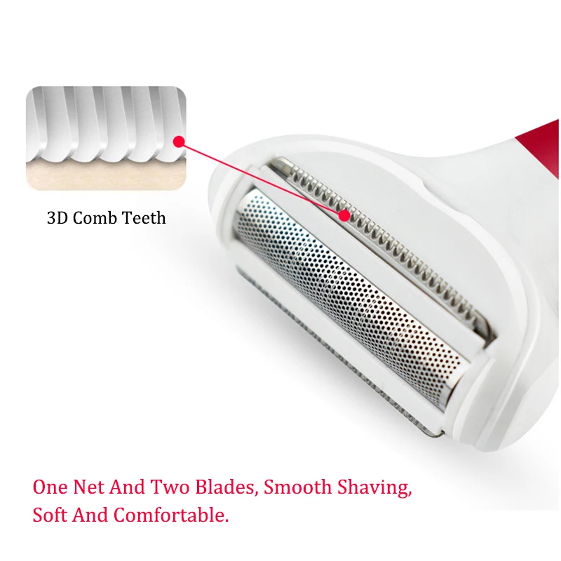 Kaufen 5 In 1 Frauen Rasierer Schmerzlos Haar Entfernung Epilierer Rasieren Maschine Gesicht Bart Augenbraue Nase Trimmer Körper Bikini Elektrische Rasiermesser