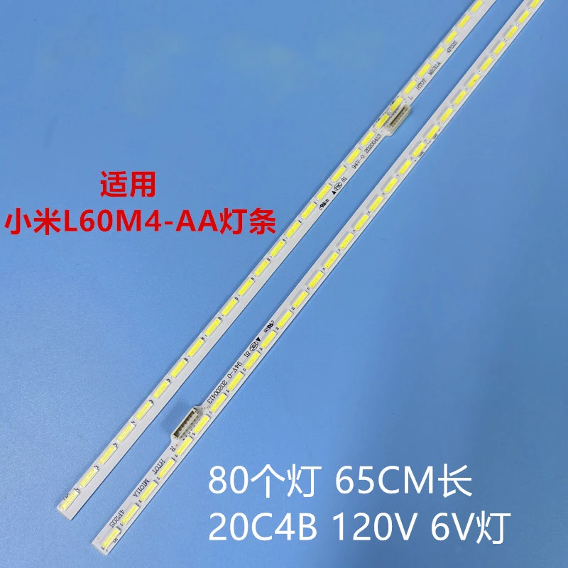 

Led backlight 80led for Xiaomi L60M4-AA MI011A-2016 MI60TV(T8) 650mm 3v 2pcs/kit