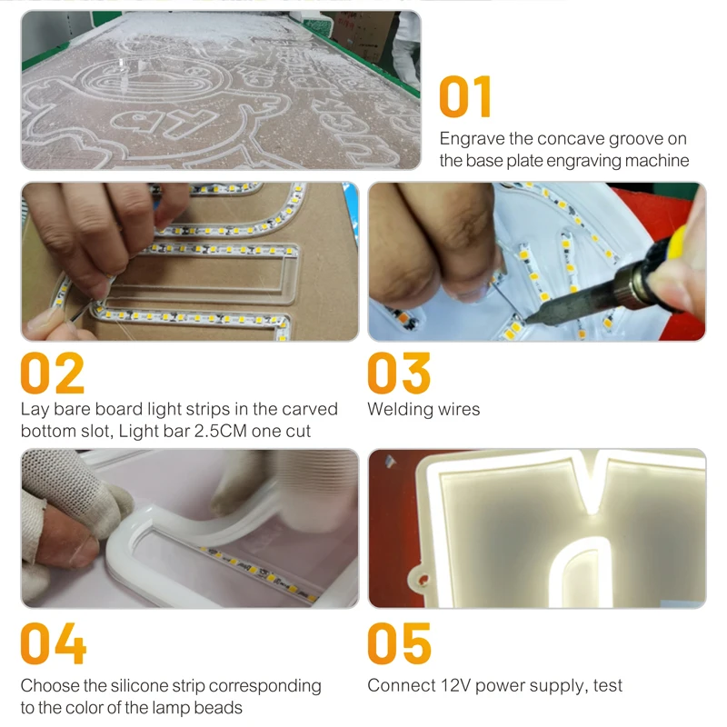 6/8mm 5M/Rolls DIY Separate Silicone Neon Strip 120Leds S-Bendable Newly Flexible Led Tape For LED Neon Sign Waterproof IP67 6