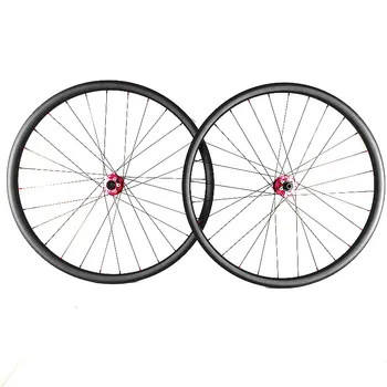 

bike wheels 29er disc wheel 35x25mm Hookles/Asymmsetric Rim red Hub 791/792SB 100x15 142x12 Mountain Bike Wheel carbon wheelset