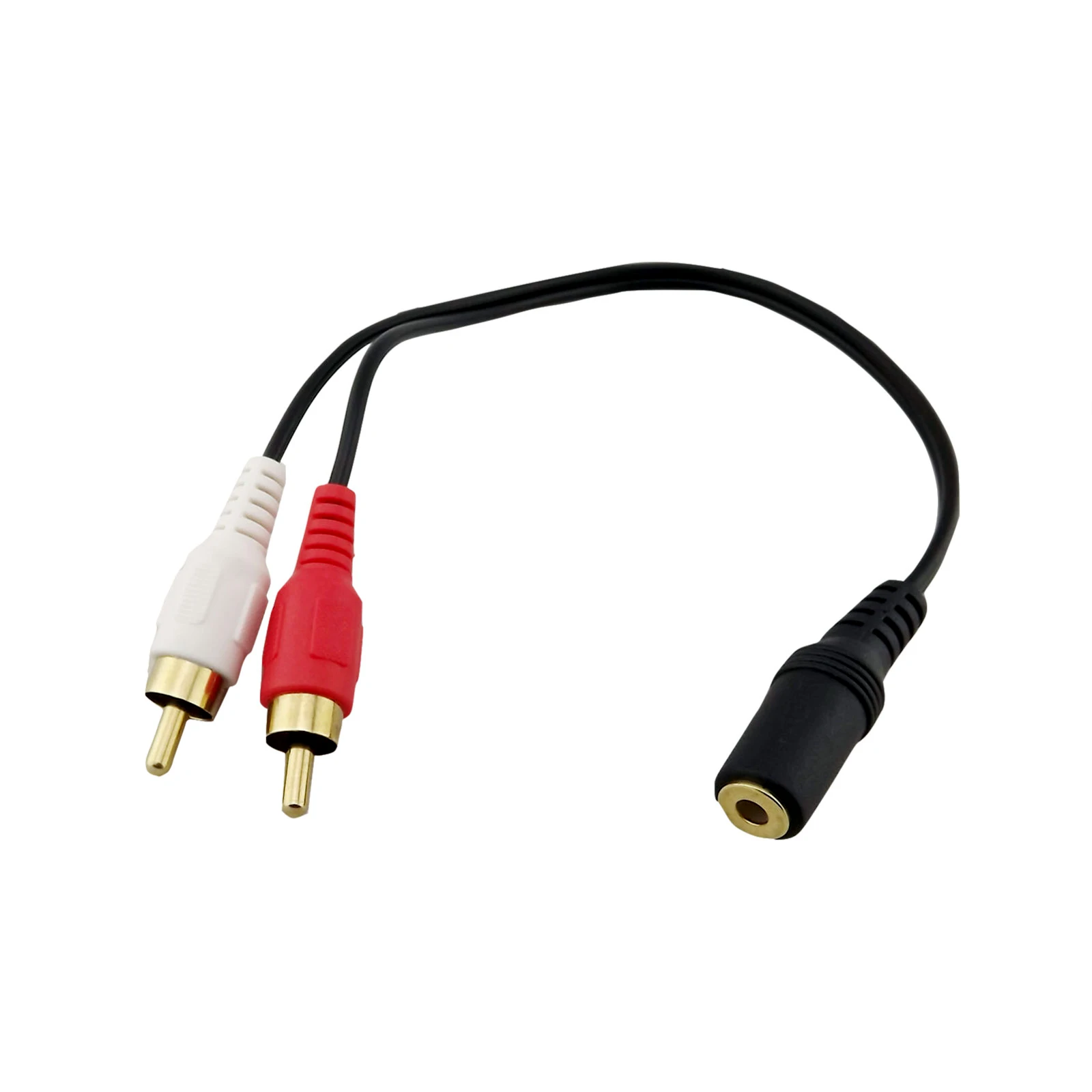 1x3 5 мм 1/8 &quotЖенский стерео двойной RCA штекер адаптер аудио Y сплиттер позолоченный