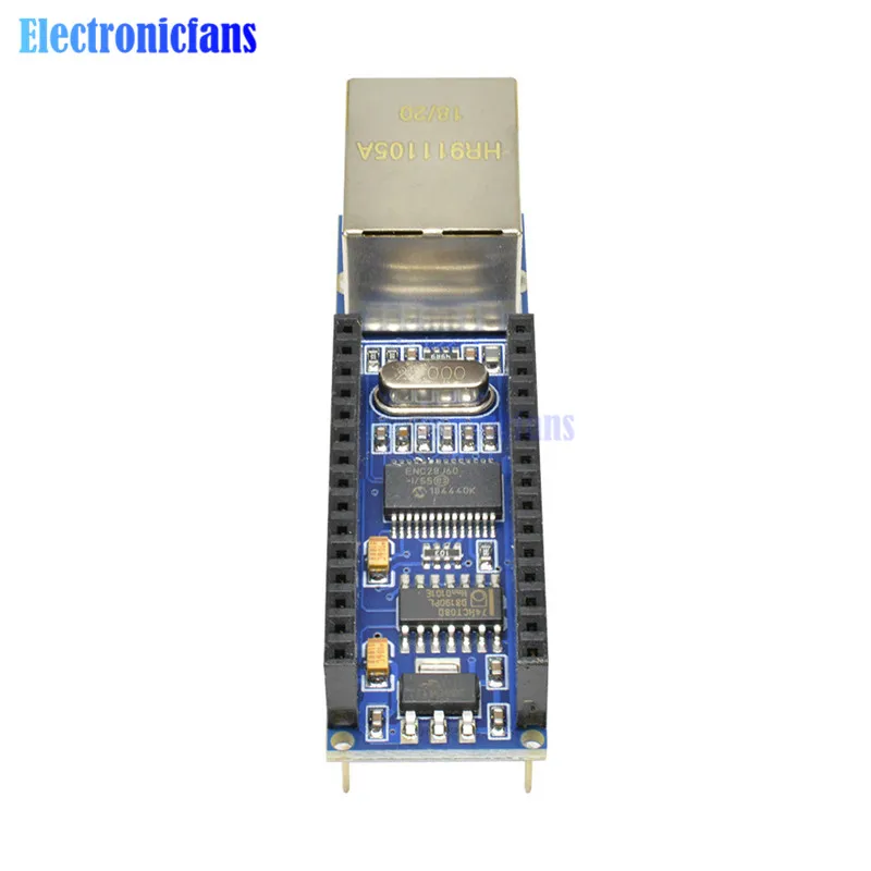 10 шт./лот Стандартный Nano V3 Ethernet щит ENC28J60 микрочип HR911105A RJ45 веб-сервер модуль Ethernet плата для Arduino