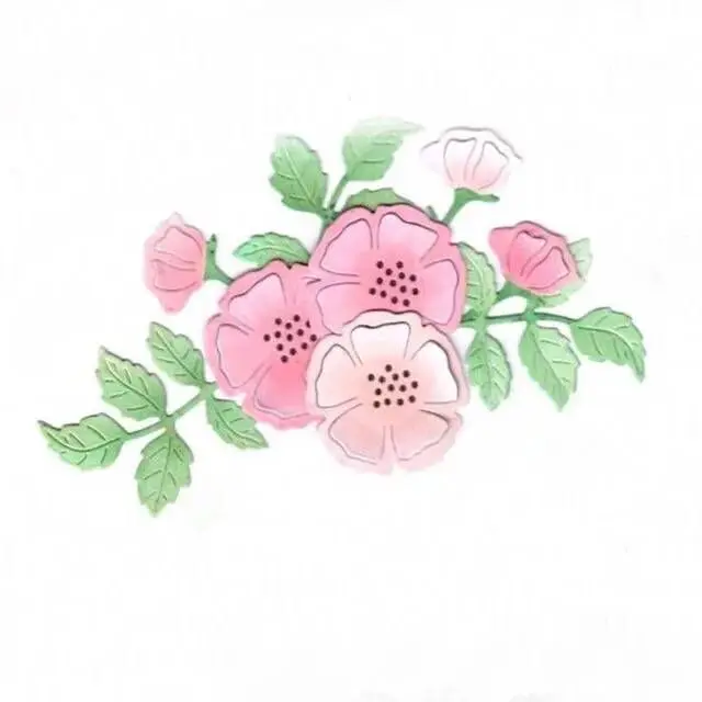 

Flowers and leaves cuts metal die cutting dies scrapbooking embossing folder suit for sizzix fustella big shot cutting machine