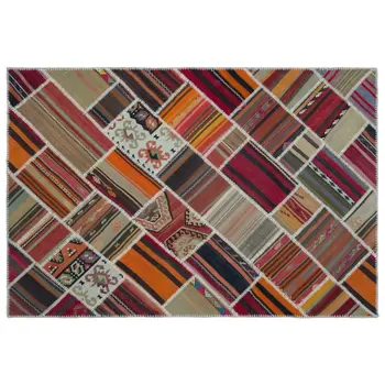 

Handmade Natural Vintage Patchwork Rug Area Rug 160x238 Cm-5'3''X7'10''