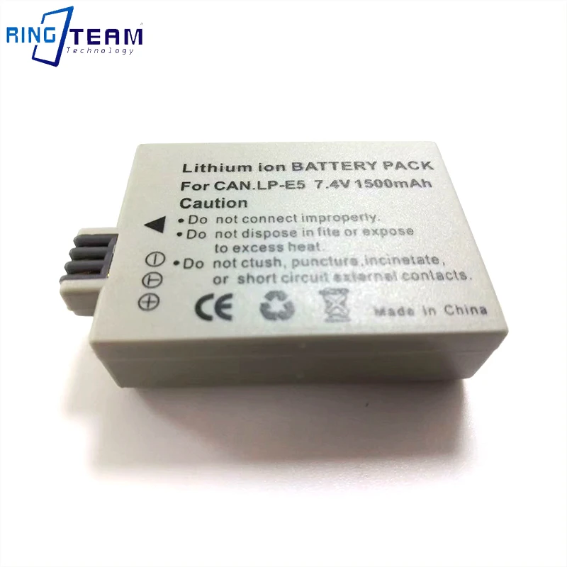 Batería Digital recargable LP E5 LPE5, para cámaras digitales Canon EOS