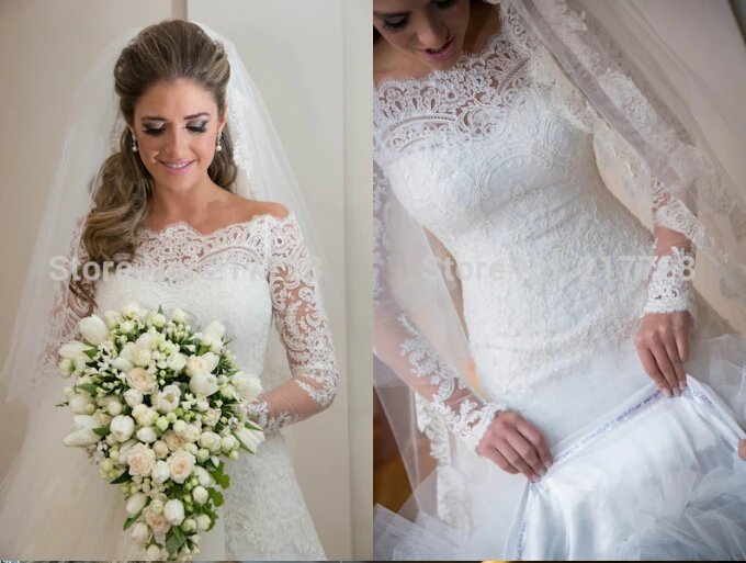 Casamento Vestido De Noiva Kralen Bruiden 2018 Nieuwe Mode Bruidsjurk Kant Applicaties Lange Mouwen Moeder Van De Bruid Jurken Casamento Vestido De Noiva Kralen Bruiden 2018 Nieuwe Mode Bruidsjurk Kant Applicaties Lange Mouwen Moeder Van De Bruid Jurken