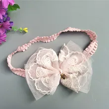 Детская резинка для волос на весну и лето, стиль, Детская резинка для волос, маленькое сердце, кружевной узел, головной убор принцессы, аксессуары для волос, головной убор