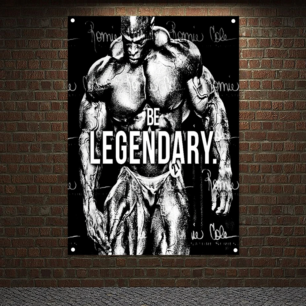 

Gym Home Decor Man Body Building Wallpapers Tapestry Muscular Hunk Banner Wall Art Hanging Painting Bodybuilding Show Poster G2