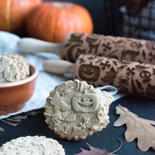 Тиснение деревянная Скалка DIY выпечки печенье лапши печенье, фондан, пирог выгравированы трафарет Скалки кондитерские изделия