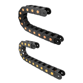 

Uxcell Drag Chain Cable Carrier Open Type with End Connectors R55 Plastic for Electrical CNC Router Machines