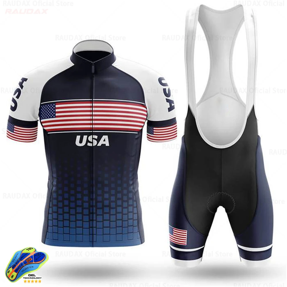 Одежда для велоспорта 2021 США мужской комплект из Джерси одежда горного