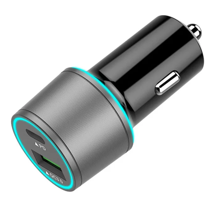 Автомобильное зарядное устройство с usb type C зарядное устройство для быстрой зарядки адаптер для смартфона планшета
