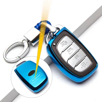 

TPU Car Key Cover Case Fob Shell For Hyundai i10 i20 i30 Elantra Accent IX25 IX35 IX45 Private Custom Remote Keyless Case Cover