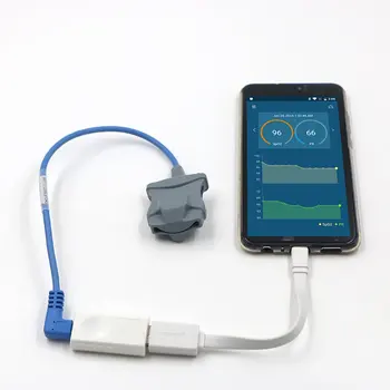 

Wearable Wrist Pulse Oximeter Plastic Compatible With Spo2 Probes Sleep Apnea Oxygen Heart Rate Monitor 1 Set