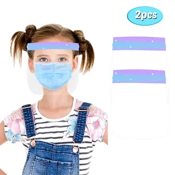 

2PCS Face Mouth Masks For Chidlren Kids Reusable Washable Head-mounted Mask Outdoor Boys Girls Unisex Face Shield Masque Enfant