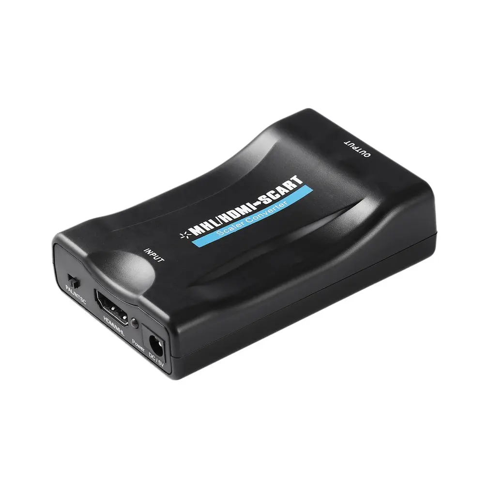  Hd 1080P Hdmi a Scart Video Audio Adattatore Convertitore Universale Adattatore per Hd Tv Dvd Scato