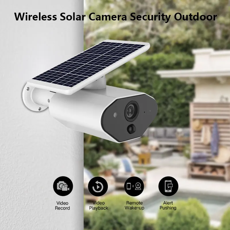 Водонепроницаемая HD ip-камера на солнечной батарейке 1080P беспроводная уличная камера WiFi с ночным видением Обнаружение движения P2P домашняя камера безопасности
