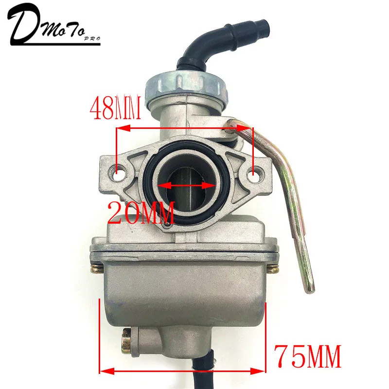 PZ20 20 мм мотоцикл Карбюратор Carb для 50cc 70cc 90cc 110cc 125cc 135 для kazuma atv Quad Go kart SUNL