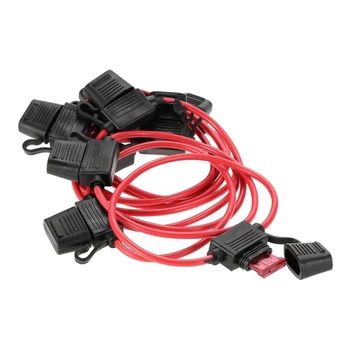 

10pcs DC 12V 40A Standard Blade Inline Fuse Holder Splash Proof for Car Bike