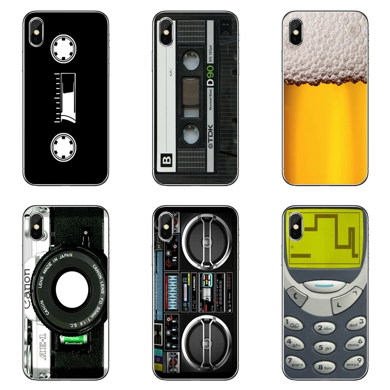 Camera Cassette Tapes Calculator Keyboard Phone Case For iPhone 11 Pro XS Max XR X 8 7 6 6S Plus 5 5S SE 4S 4 iPod Touch | Мобильные