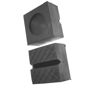 

Car Jack Pad Carriage Repair V-Slotted Lifting Block 100*100*50mm Black