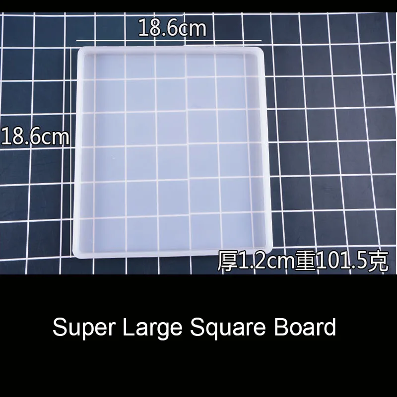 Квадратная прямоугольная Базовая доска различных размеров с изображением сердца, УФ-экзокси, декоративные формы для изготовления ювелирных изделий - Цвет: Super Large Square