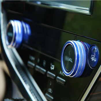 

Suitable for Toyota Camry 2018-2019 air conditioning knob decorative frame audio decorative ring rearview mirror knob sticker